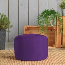 Purple on sale velvet footstool